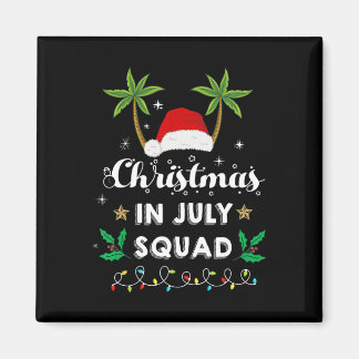 Julijul Squad Rolig Sommar Xmas Santa Huva Magnet