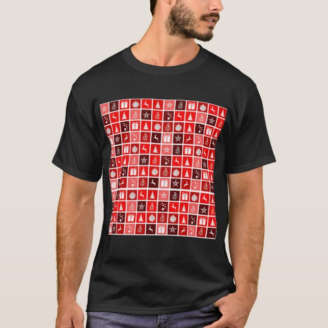 Julikon Reda Rutor Semester Konst Klassisk T Shirt (Framsida)