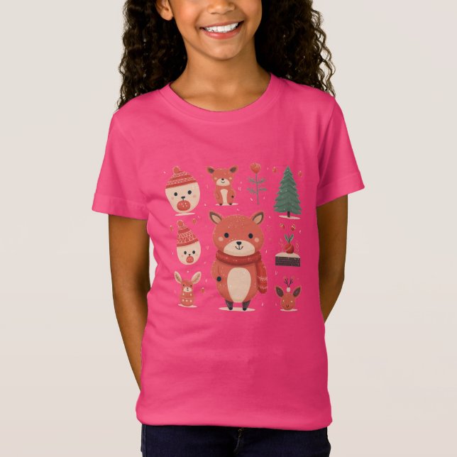 Julikoner Kids - Festive Helgdag T Shirt (Framsida)
