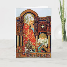 Julillustration av J.C. Leyendecker Helgkort