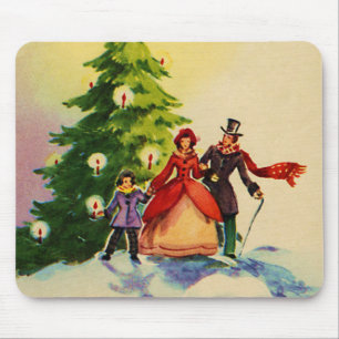 Julillustration i Dickens stil Musmatta