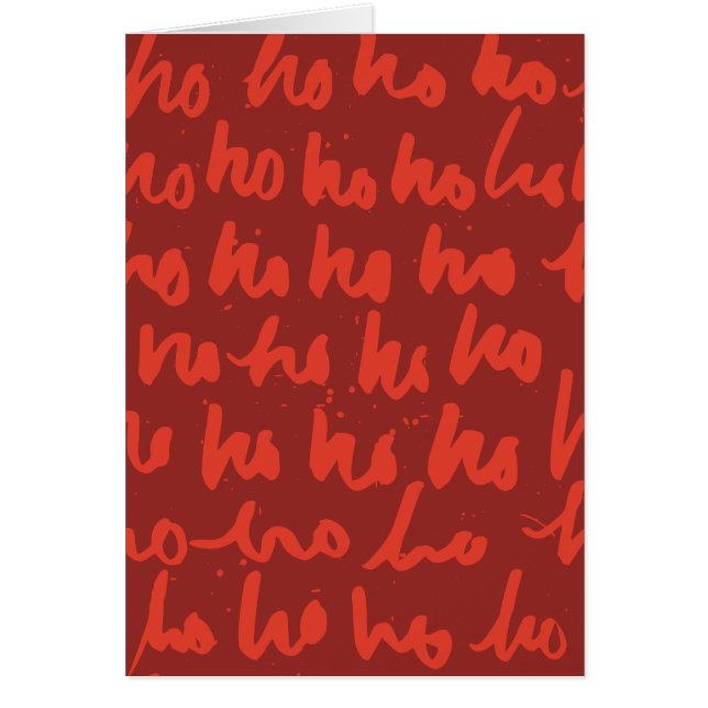 Julillustration i hand plockade OBS kort (Framsidan)