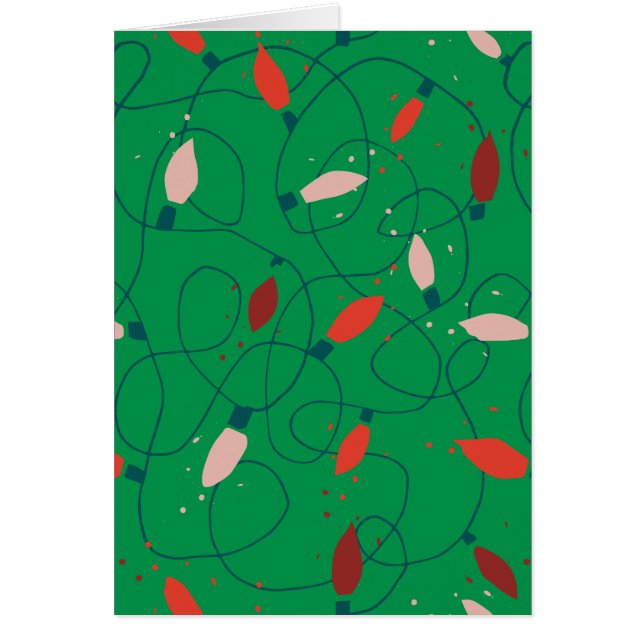 Julillustration i hand plockade OBS kort (Framsidan)