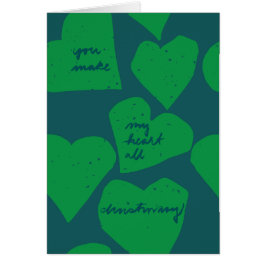 Julillustration i hand plockade OBS kort