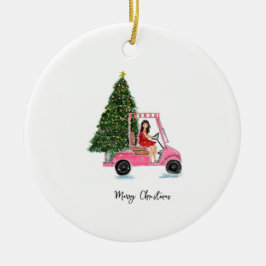 julillustration julgransprydnad keramik