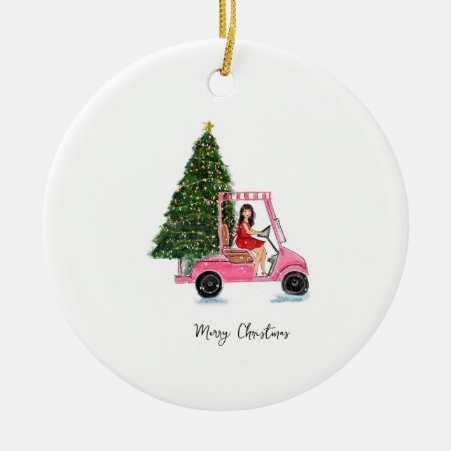 julillustration julgransprydnad keramik (Framsidan)