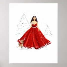 Julillustration Poster
