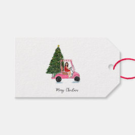 Julillustration Presentetikett