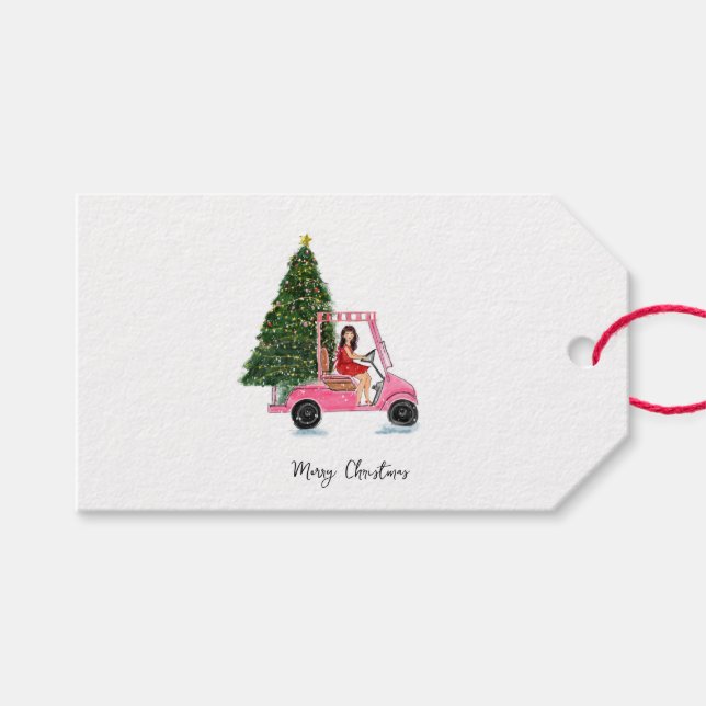 Julillustration Presentetikett (Framsidan (Horisontell))