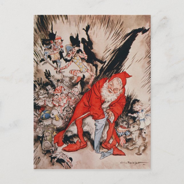 Julillustrationer Helg Vykort (Framsida)