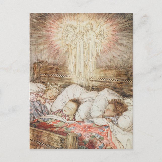 Julillustrationer Helg Vykort (Framsida)