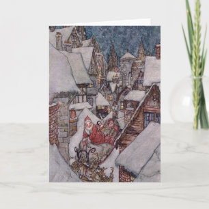 Julillustrationer Helgkort