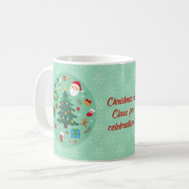 Julillustrationer Holiday-firande Kaffemugg