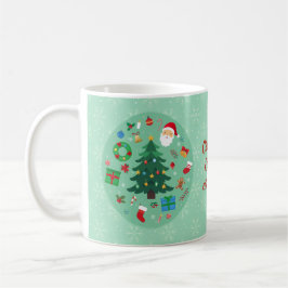 Julillustrationer Holiday-firande Kaffemugg