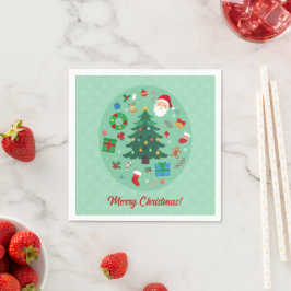 Julillustrationer Julfest Pappersservett