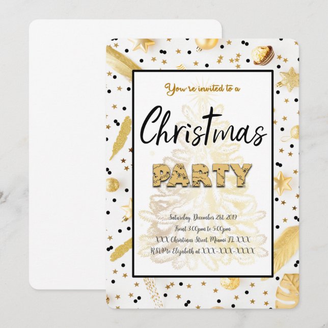 Julinbjudan Helgdag Inbjudningar (Fram/baksida)