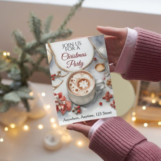 Julinbjudan Hygge Scandinavian Stil Inbjudningar (Skapare uppladdad)