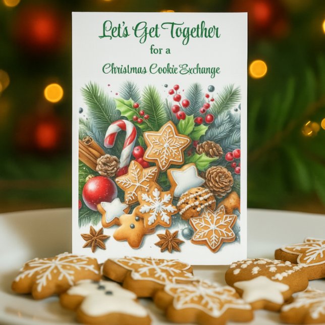 Julinbjudan i Cookie Exchange Inbjudningar (Skapare uppladdad)