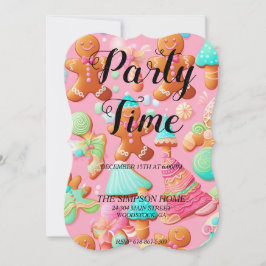 Julinbjudan i Pepparkaksgubbe Inbjudningar