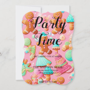 Julinbjudan i Pepparkaksgubbe Inbjudningar