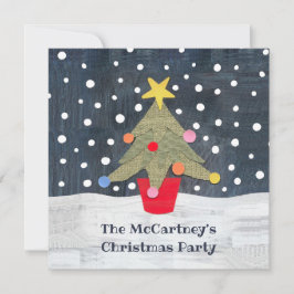 Julinbjudan i personlig Julgran