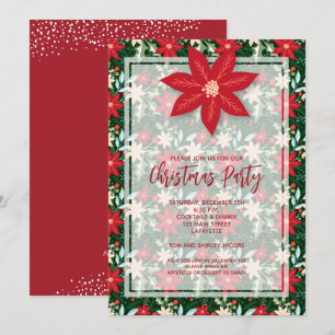 Julinbjudan till Blommigt Helgdag Poinsettia