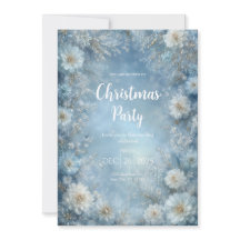 Julinbjudan till Blommigten Frosted Blue Winter