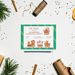Julinbjudan till Cute Gingertea Inbjudningar