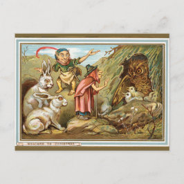 Julinbjudan till Elves och Bunnies Helg Vykort