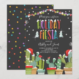 Julinbjudan till Fiesta Cactus Helgdag Party Inbjudningar