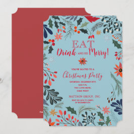 Julinbjudan till Poinsettia Blommigt Helgdag