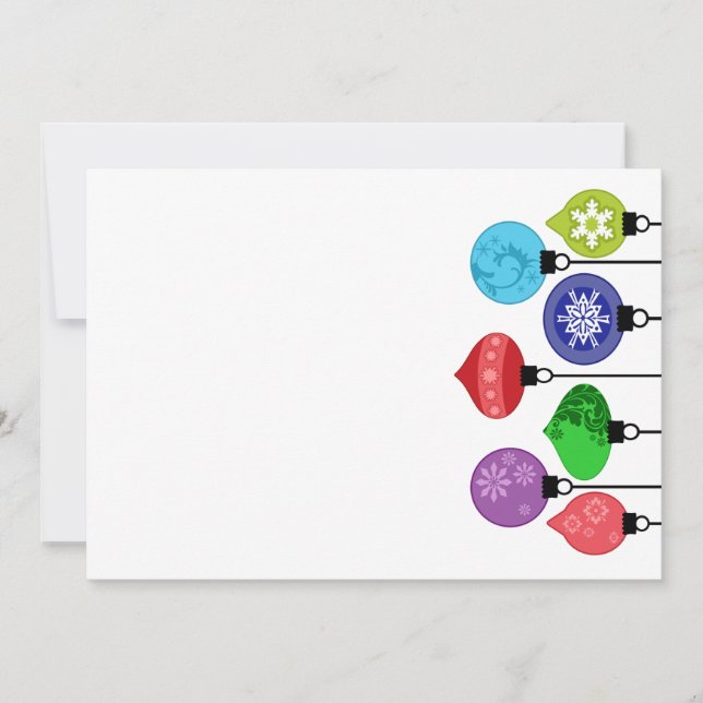 Julinbjudan till prydnadsföremål inbjudningar (Framsida)