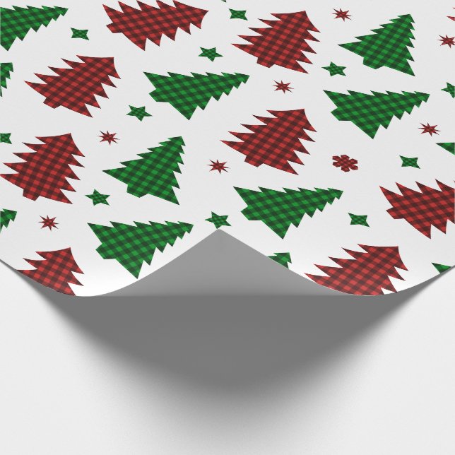 Julinskning Pappra Julafton Träd Stocking Play Presentpapper (Hörn)