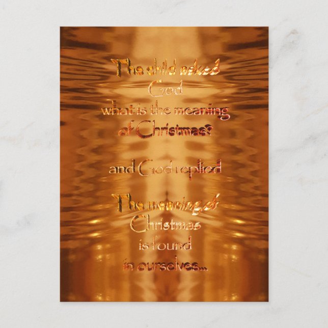 Julinspirationstypografi Vykort (Framsida)