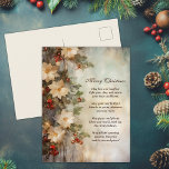 Julirländsk välsignelse | Söt Winter Flower Helg Vykort<br><div class="desc">Bär säsongens värme med vårt julleliga irländska Blating-Helgdag-vykort med vackra vinterblommor. Skicka önskemål med en gnutta irländsk charm och sprider glädje och bra. Den invecklade utformningen och det varma budskapet gör det till perfekten att förmedla din helgdag. julens magi och irländarnas välsignelse med detta elegants- och festhälsningskort. "Må kärlek och...</div>