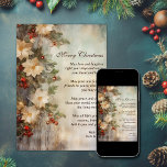 Julirländsk välsignelse | Söt Winter Flower Julkort<br><div class="desc">Bär säsongens värme med vårt irländska Blating-Helgdag-kort i julklapp försett med vackra vinterblommor. Skicka önskemål med en gnutta irländsk charm och sprider glädje och bra. Den invecklade utformningen och det varma budskapet gör det till perfekten att förmedla din helgdag. julens magi och irländarnas välsignelse med detta elegants- och festhälsningskort. "Må...</div>
