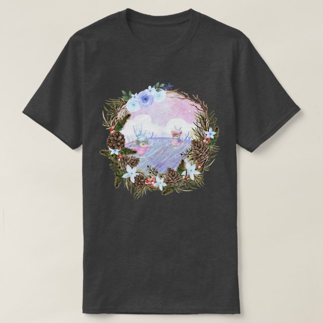 Julis Skjutmöss - vacker naturdesign T Shirt (Design framsida)