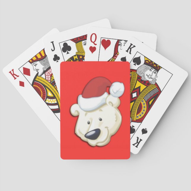 Julisk polisbjörn casinokort (Baksidan)