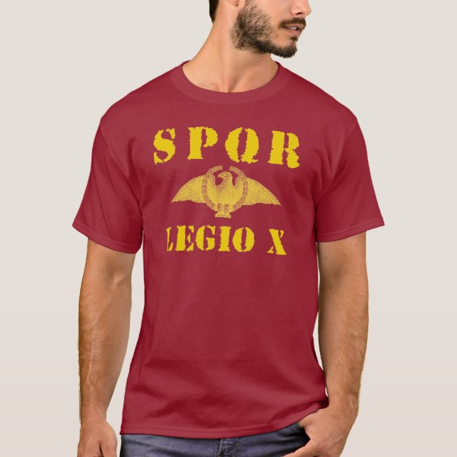 Julius Caesar berömda 10th legion Tee Shirt (Framsida)
