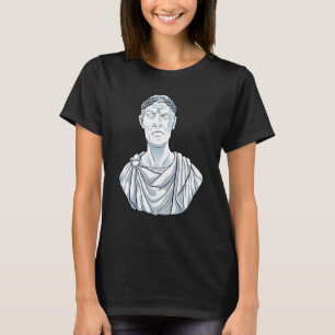 Julius Caesar Bust Classic Spqr Ancient Rom Histo T Shirt