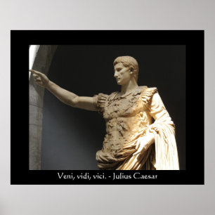 Julius Caesar citationsteckenAFFISCH Poster