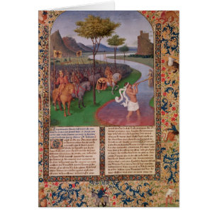 Julius Caesar Crossing the Rubicon, 1470 Hälsningskort