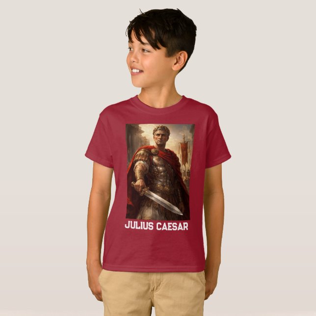 Julius Caesar deep red T Shirt (Hel framsida)