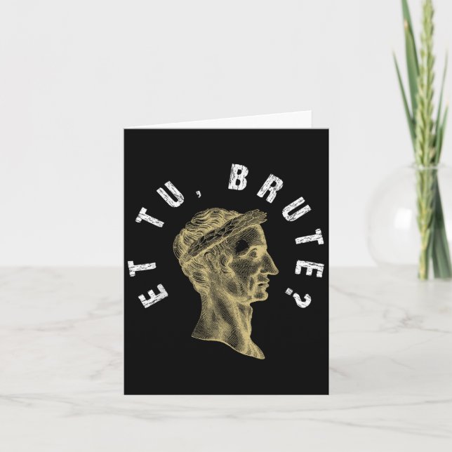 Julius Caesar Et Tu Brute Spqr Roman Empire Kort (Framsida)