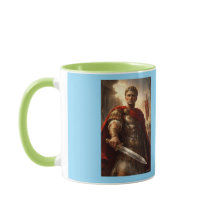 Julius Caesar grön och azurblå