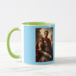 Julius Caesar grön och azurblå Mugg