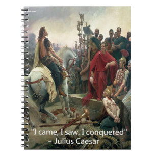 Julius Caesar Jag kom Jag såg Jag erövrade Anteckningsbok Med Spiral