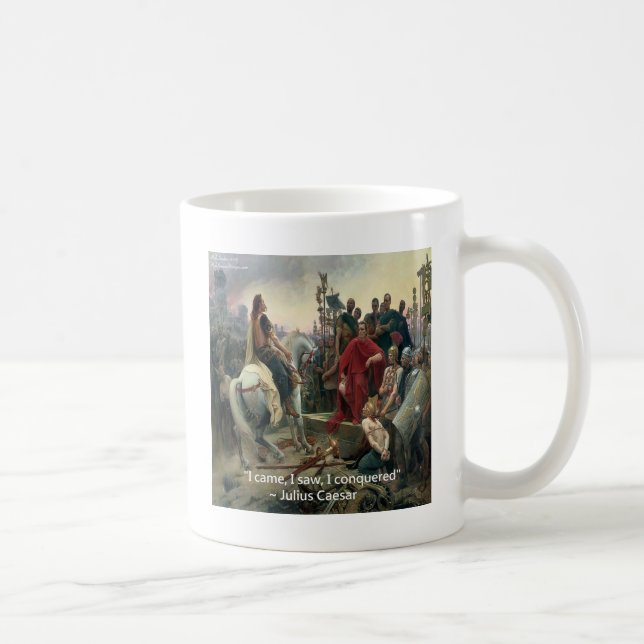 Julius Caesar Jag kom Jag såg Jag erövrade Kaffemugg (Höger)