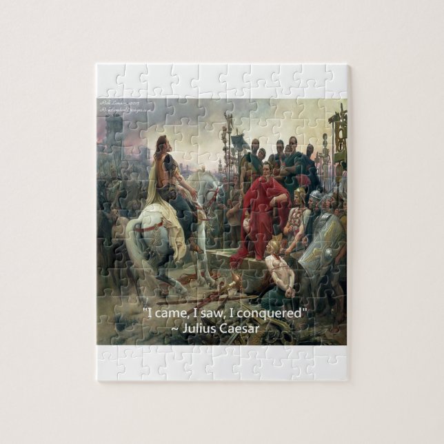 Julius Caesar Jag kom Jag såg Jag erövrade Pussel (Vertikal)