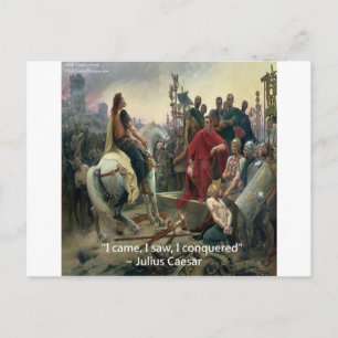 Julius Caesar Jag kom Jag såg Jag erövrade Vykort